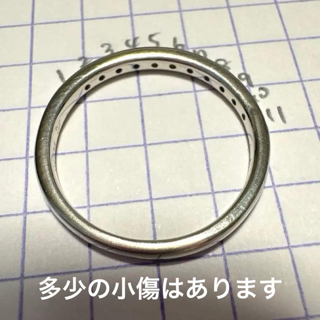 【美品】4℃ Pt950 ダイヤモンド リング ハーフエタニティ　10.5号