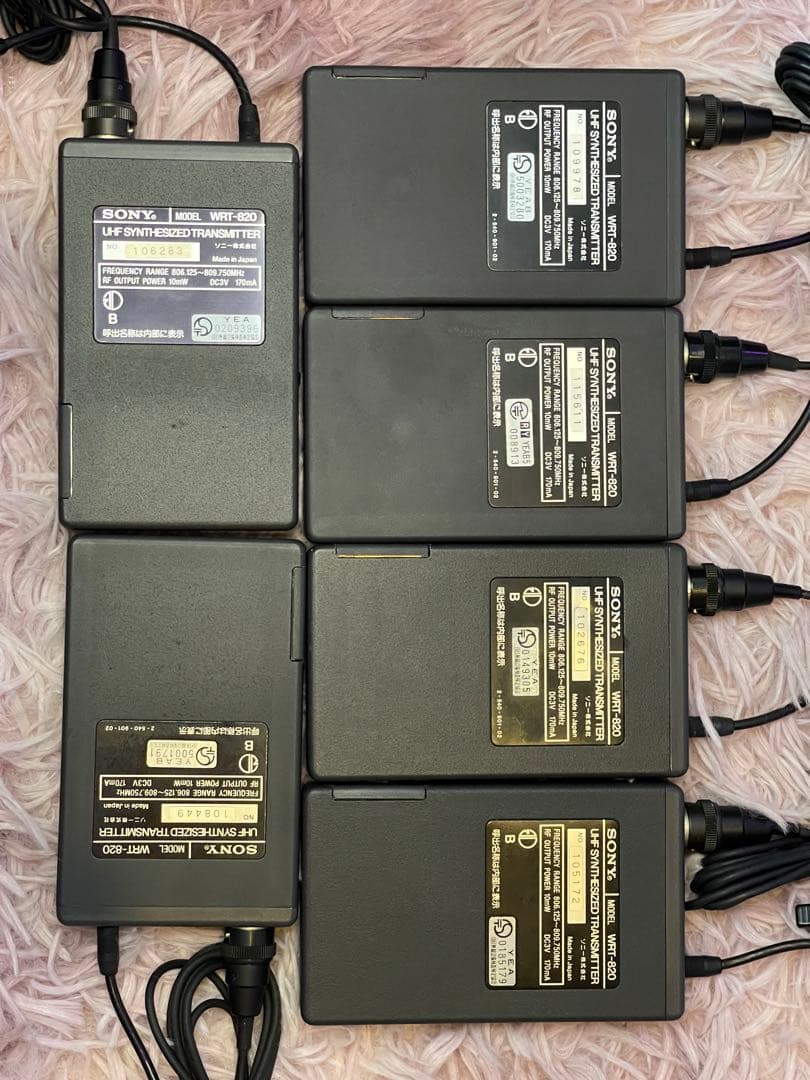 【同時6chセット】SONY ワイヤレスマイク MB-806 / WRT-820