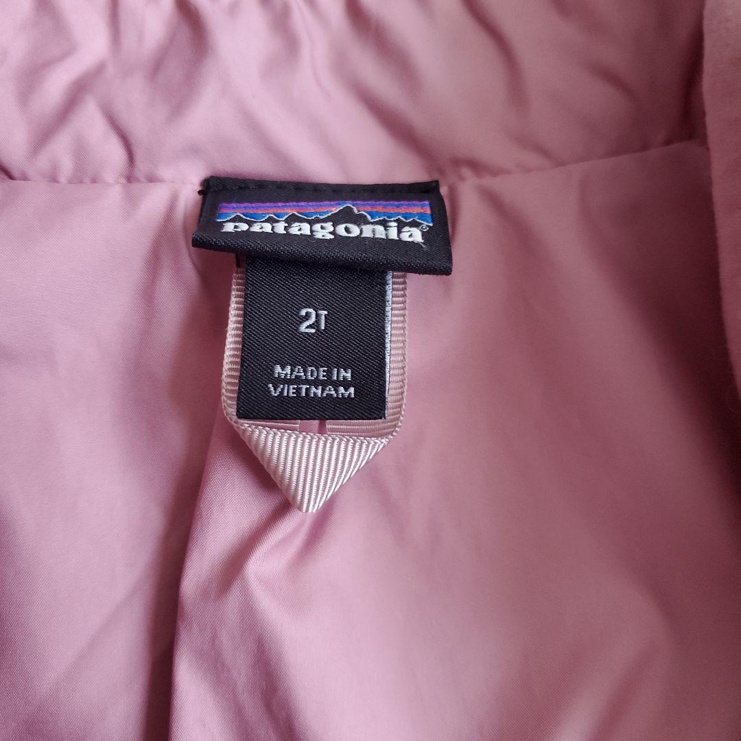 美品★パタゴニア　2t　フリースベスト　ピンク　90㎝相当　姉妹お揃い