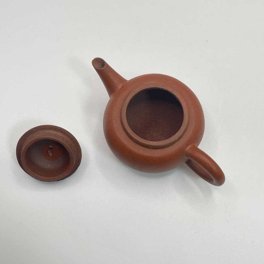 【未使用】煎茶道具 中國宜興 中国宜興 朱泥急須 茶釜 茶道具 唐物 ミニチュア