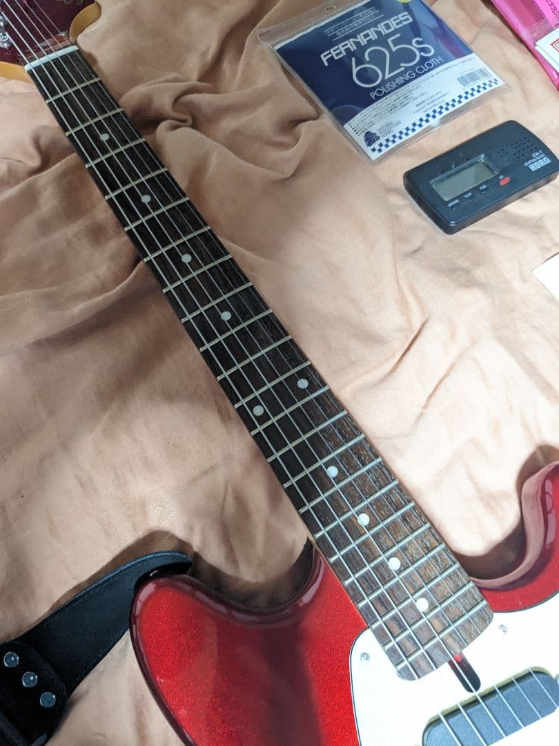 限定版 けいおん！中野梓 モデルギター 中古美品 ソフトケース シール ピック有