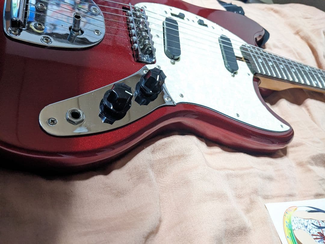 限定版 けいおん！中野梓 モデルギター 中古美品 ソフトケース シール ピック有