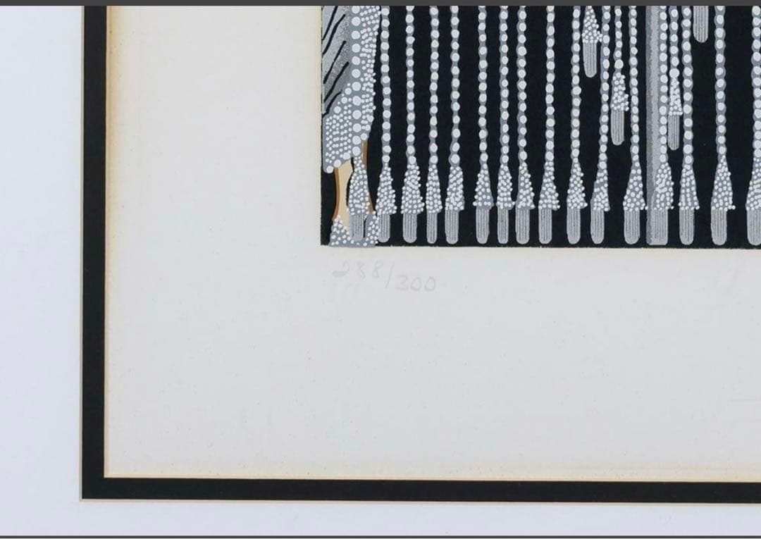 エルテ「Les Bijoux de Perles」シルクスクリーン 直筆サイン