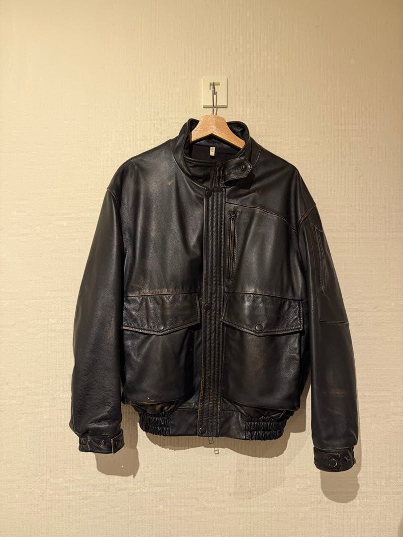 CCU / MORGAN BOMBER JACKET レザージャケット