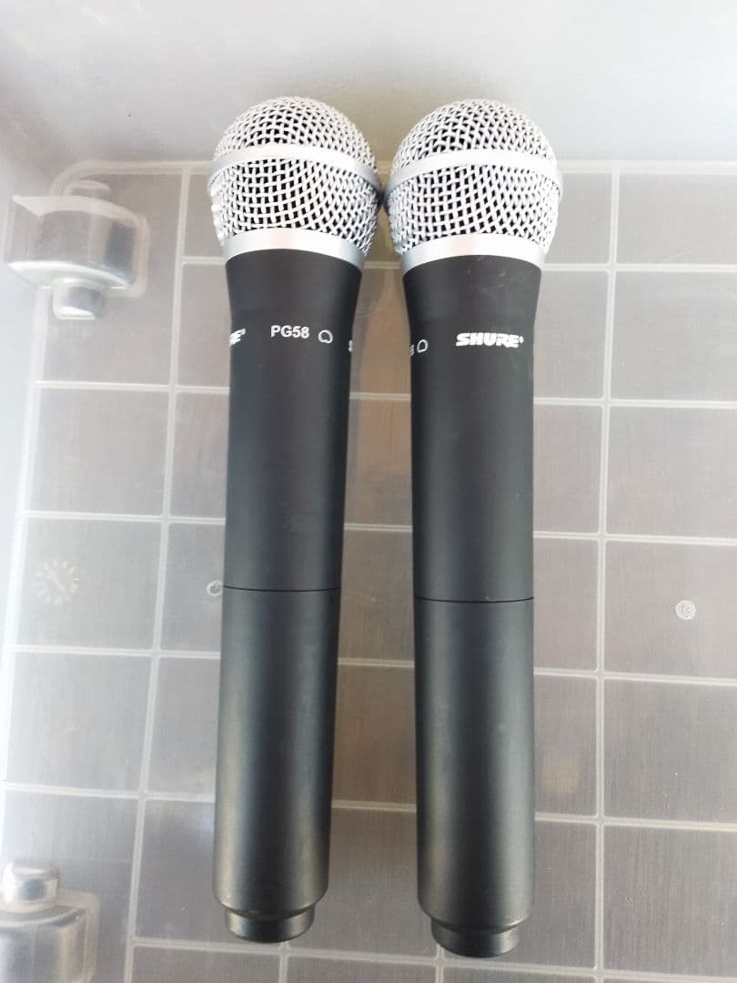 SHURE PG58 シュアー ワイヤレスマイク 2本セット Wireless