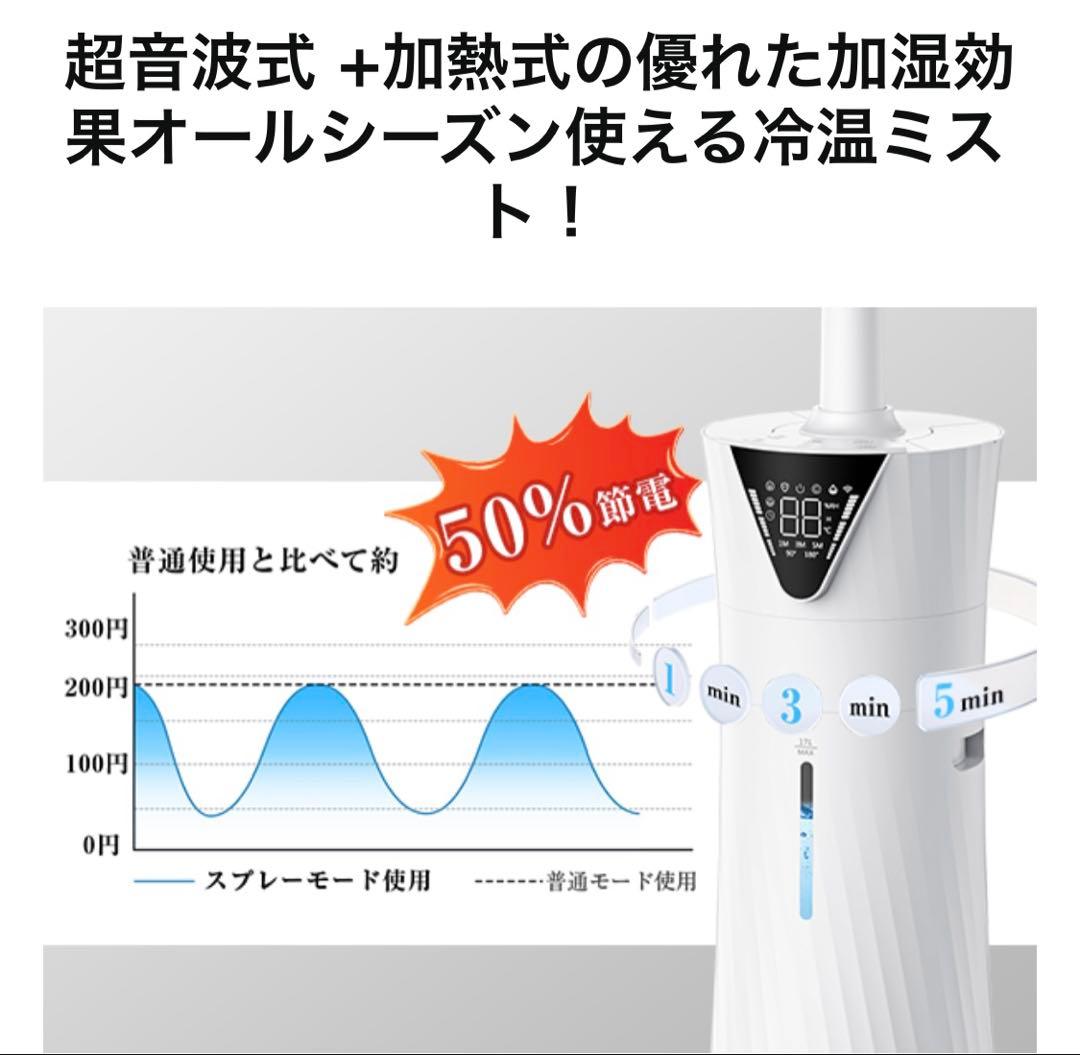 加湿器 大容量 17L 自動首振　加熱ミスト　加熱式ハイブリッド式　新品未開封