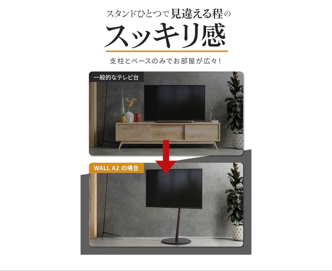 WALL A2 CASTER BASE テレビスタンド&デバイスホルダー4個