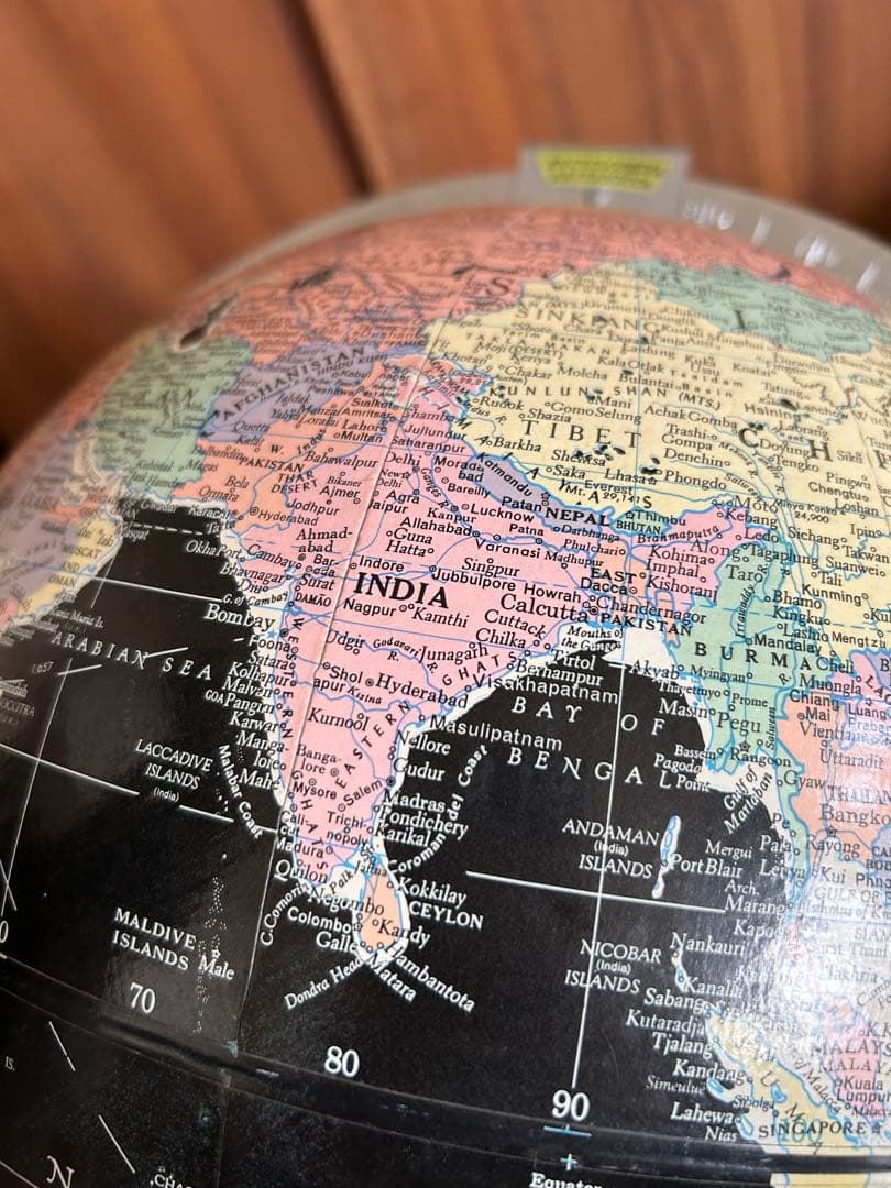 美品 60s 70s 地球儀 黒 ブラックオーシャン REPLOGLE