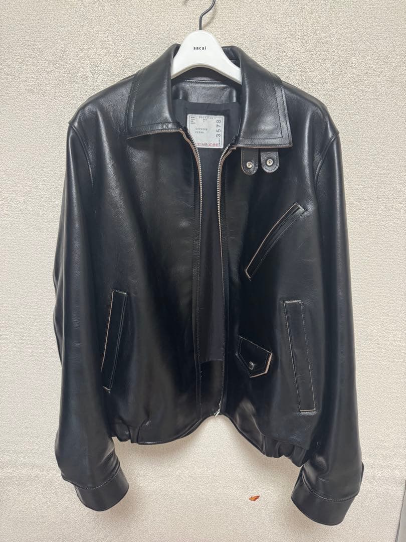 sacai 25SS レザージャケット サイズ3 サカイ
