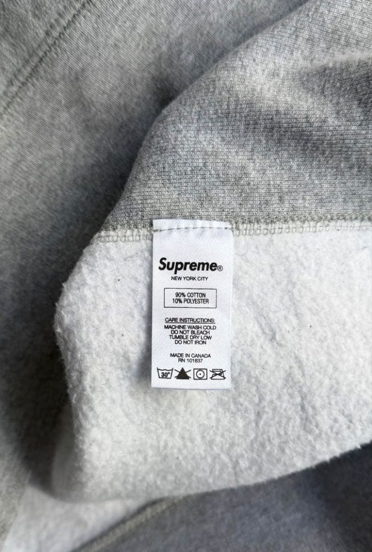 アーチロゴ スウェット パーカー グレー系　M