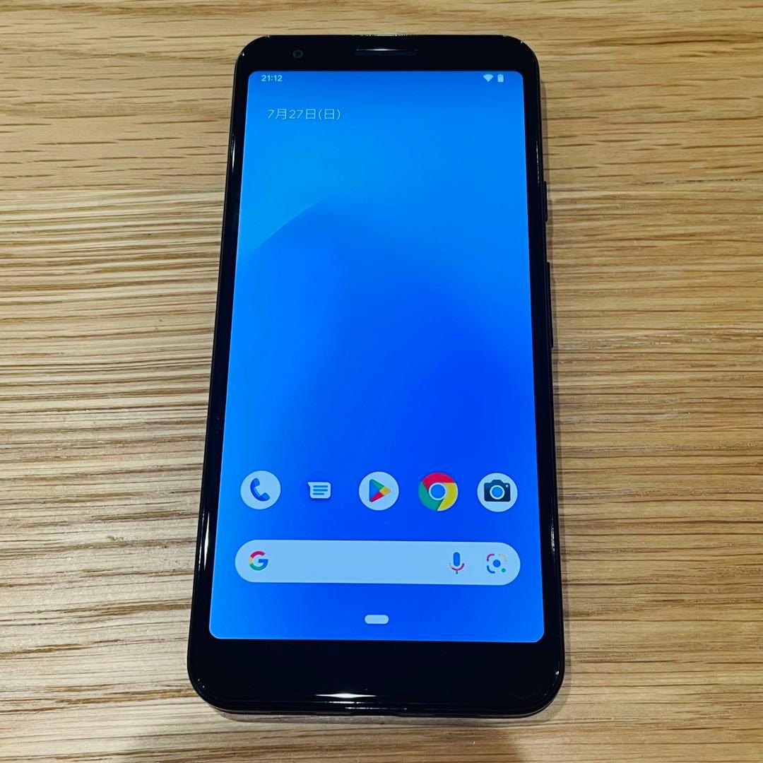 美品 Google Pixel 3a 64gb ブラック