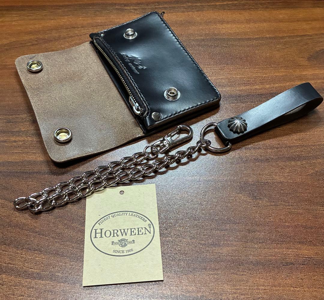 本革牛革コンパクトトラッカーウォレット