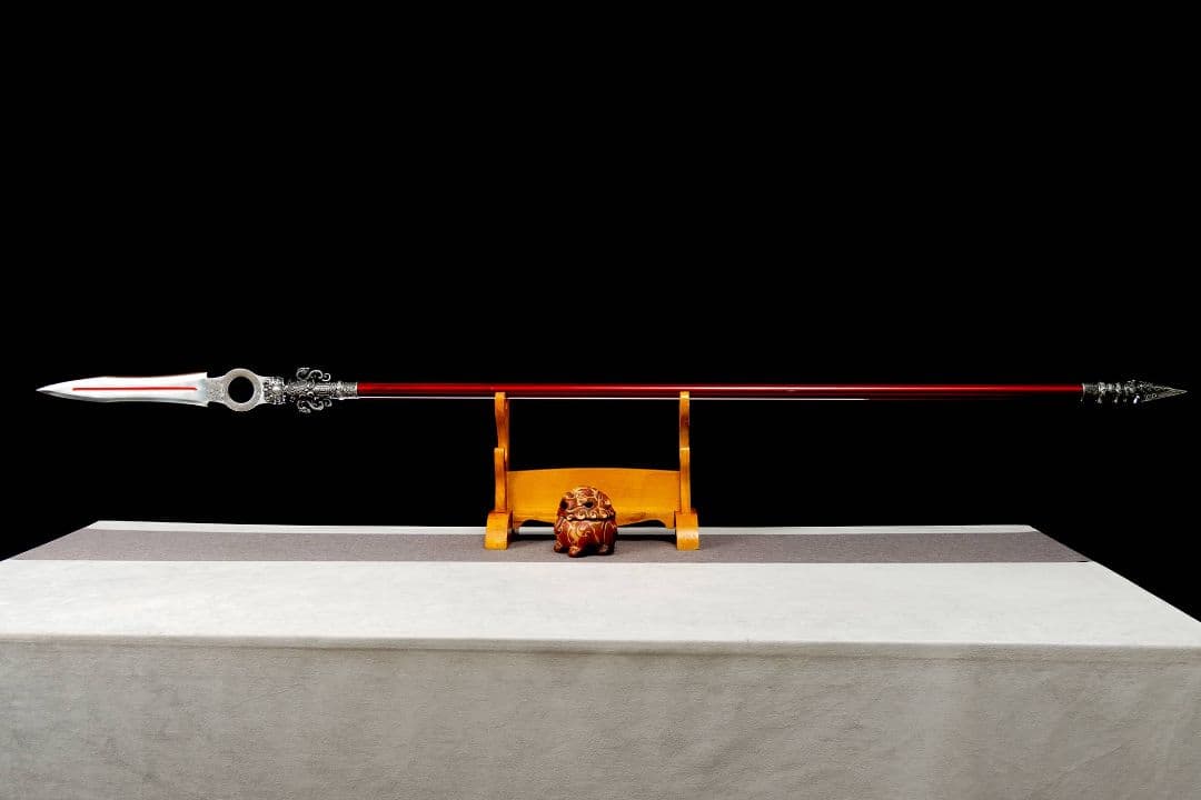 【赤天突起】古兵器 武具 手鍛造打 武蔵 銃 槍 鑑賞用 贈り物 武士道