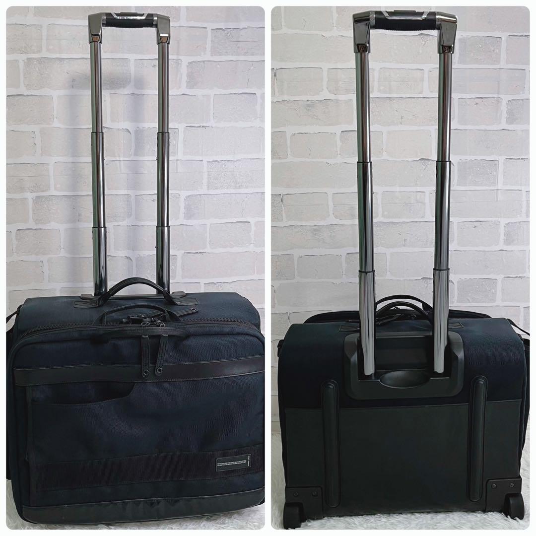 美品 マスターピース A4 3WAY 機内持込 ビジネスキャリー ブリーフケース