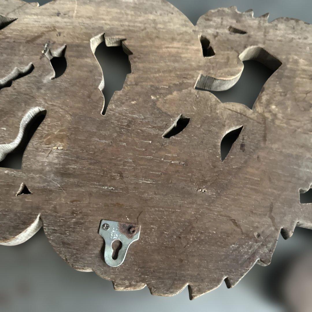 瞬間的お値下げ‼️ヴィンテージ　木製龍ドラゴン彫刻