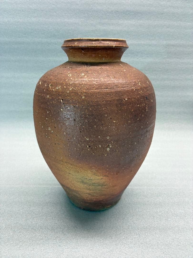 信楽焼　壺　うずくまる　幸山　古美術