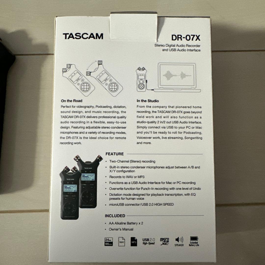 配信機器・PA機器・レコーディング機器 TASCAM DR-07X