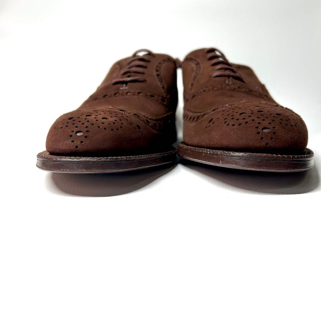 【デッドストック】チャーチ スエードウイングチップ バックUK7 1/2