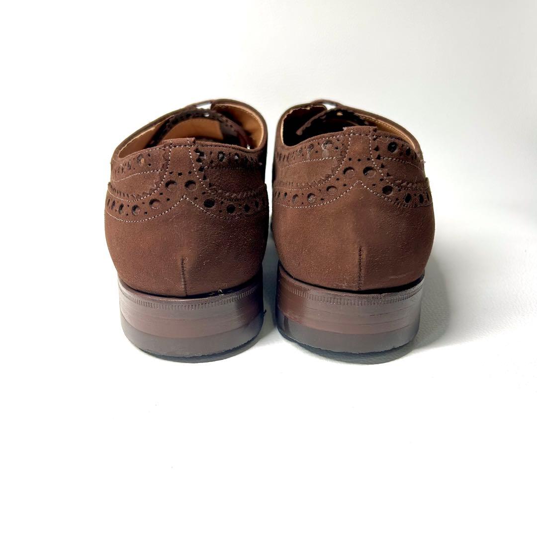 【デッドストック】チャーチ スエードウイングチップ バックUK7 1/2