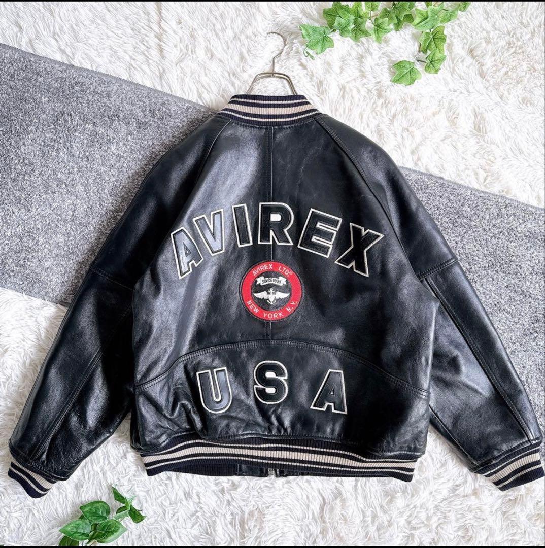 AVIREXアーチロゴジャケットmサイズ