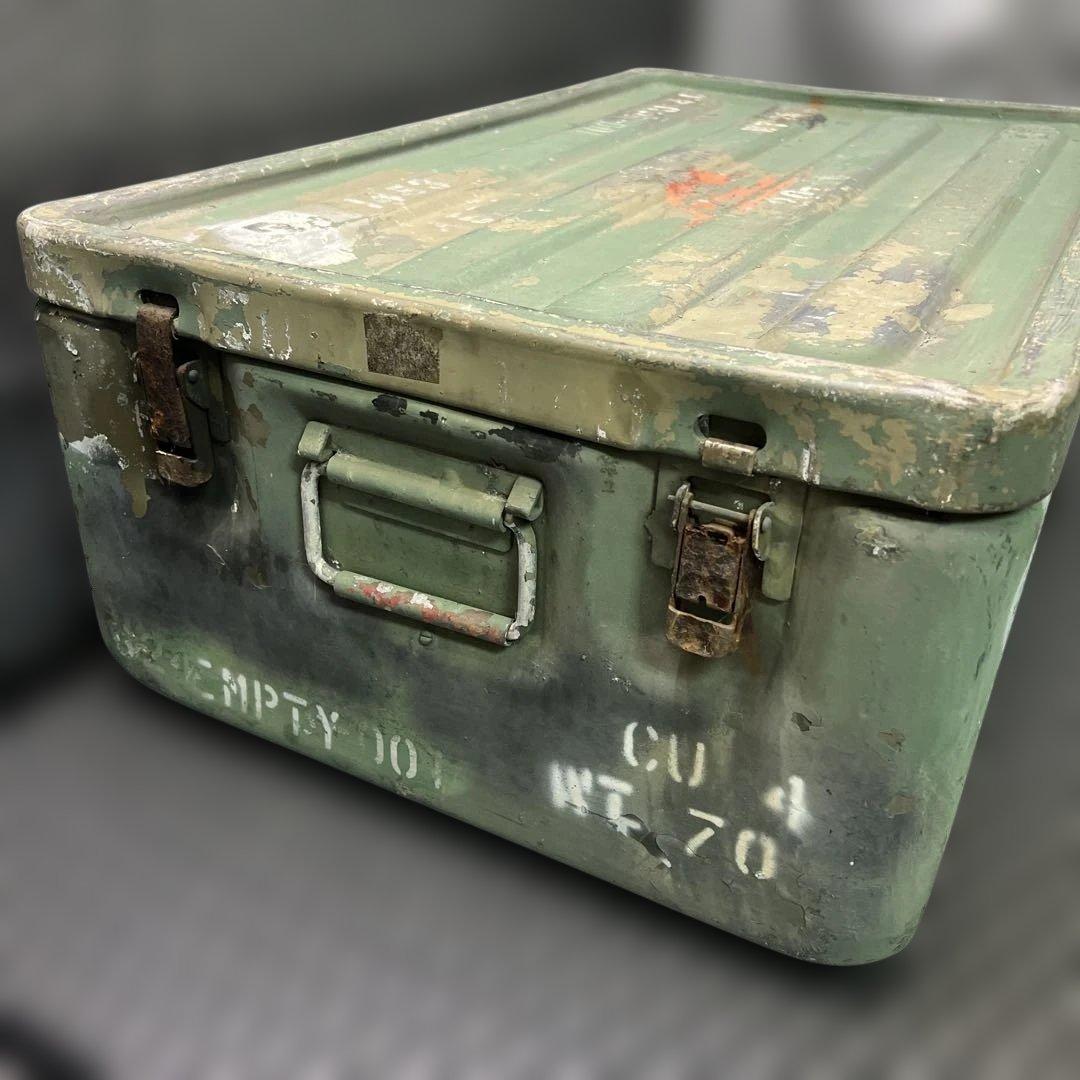 米軍実物放出品 US. ミリタリーアルミコンテナ ボックス BOX