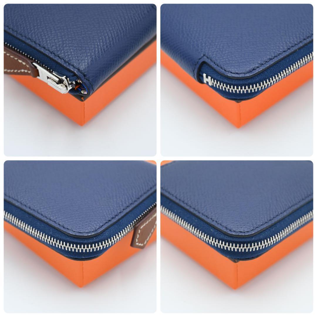 エルメス HERMES アザップミニ アザップコンパクト ネイビー ケース