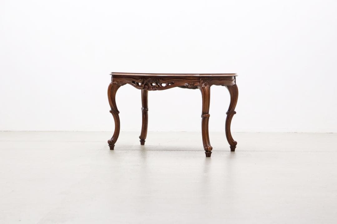 ヴィンテージ クラシカル オーバル センターテーブル サイドテーブル 1 猫脚