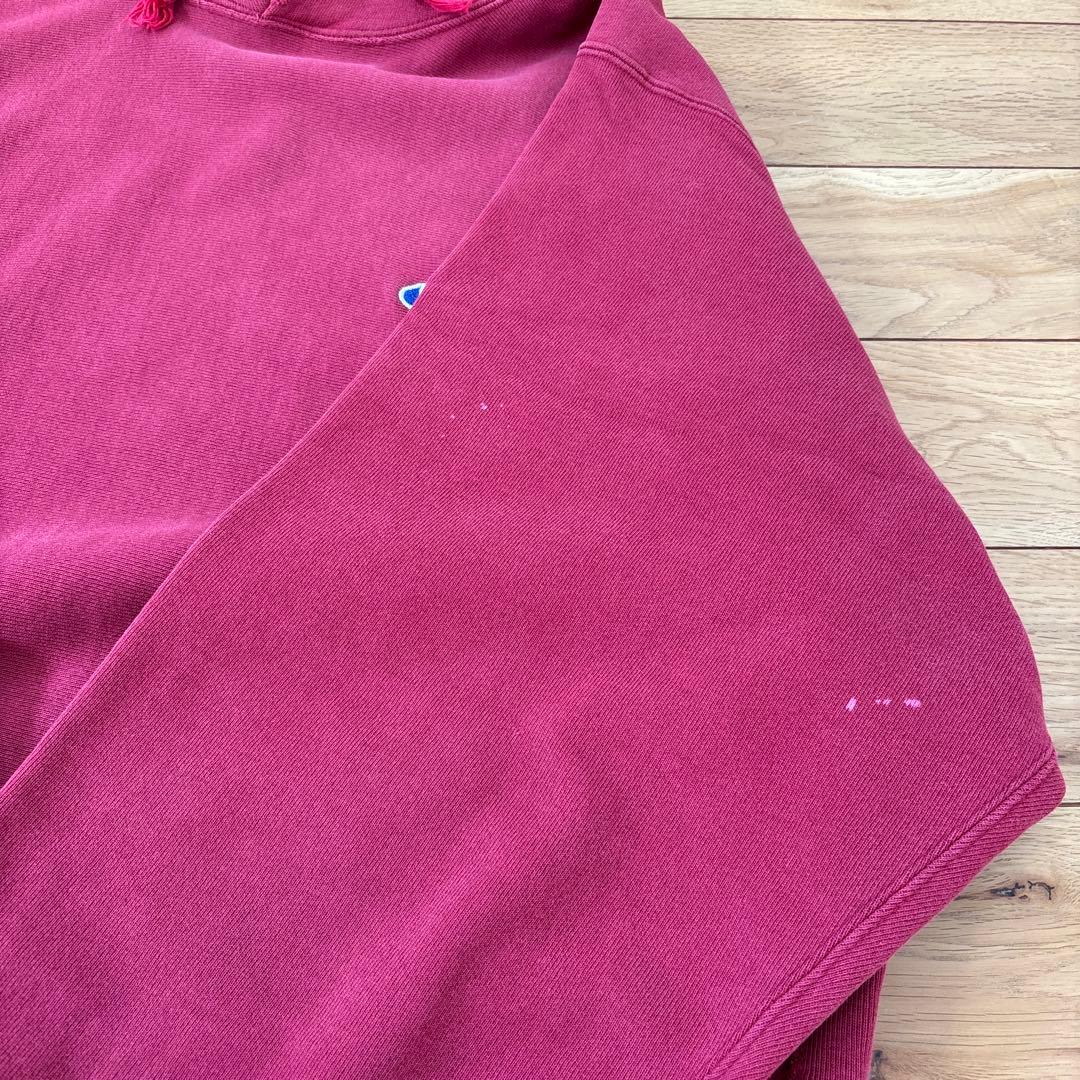 ビンテージ　USA製　チャンピオン　目付きRWパーカーXXL ルビーレッド