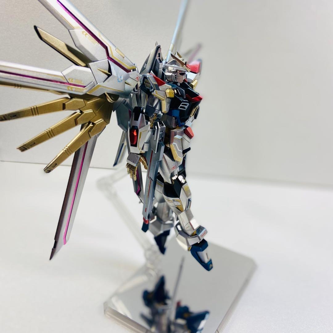 HG マイティーストライクフリーダムガンダム 全塗装 完成品 塗装済み ガンプラ