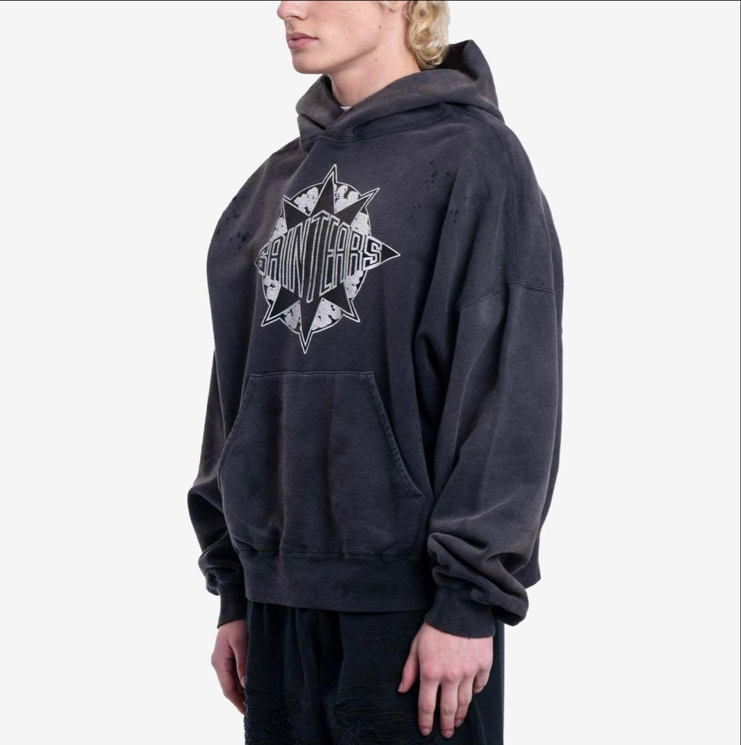 セントマイケル　デニムティアーズ　パーカー　L