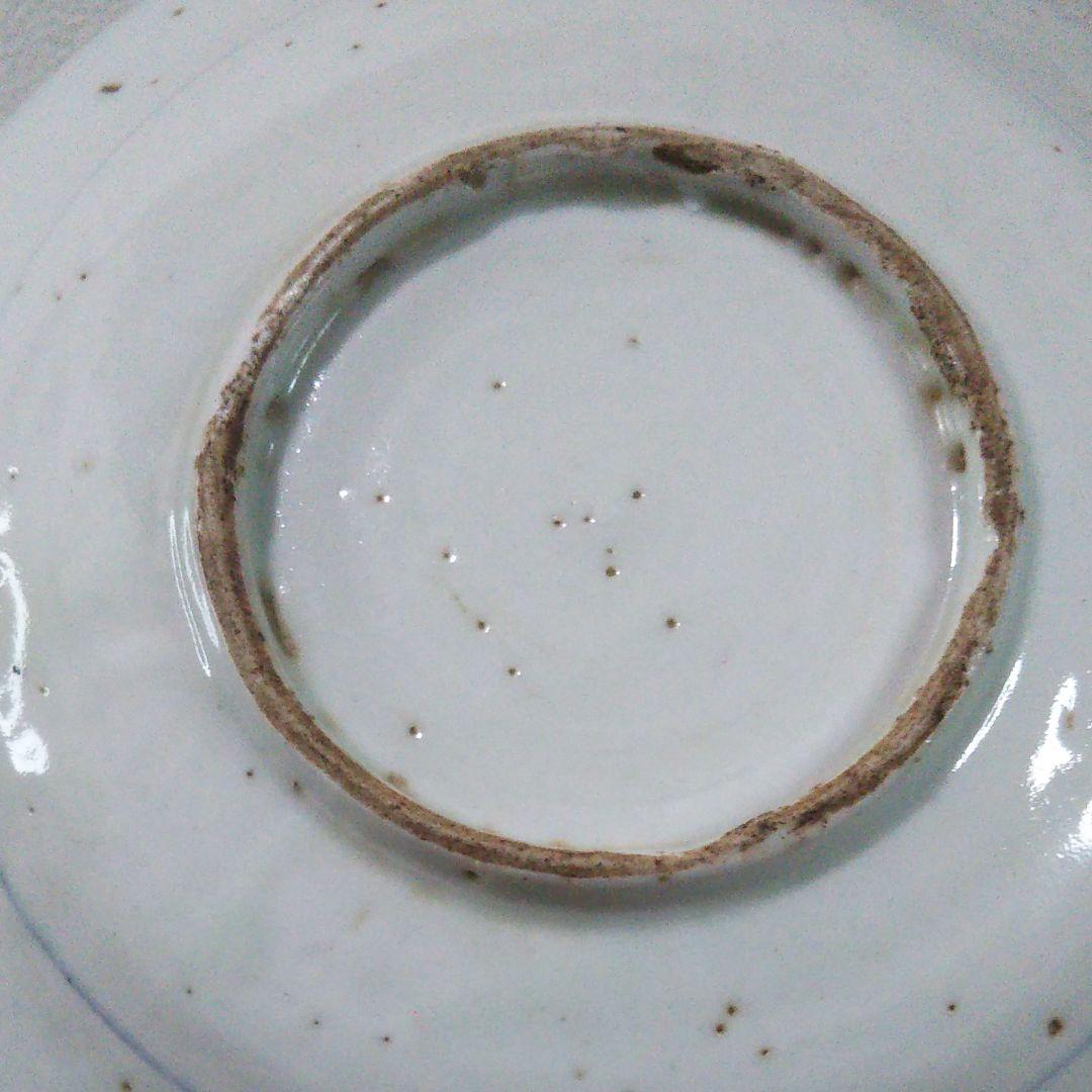 初期  伊万里  薺  花鳥文様６寸皿