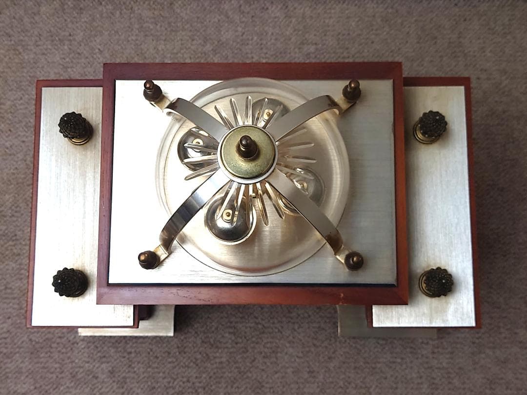 【難あり】 シチズン 水晶時計 リズムクォーツ 大型 置時計 44×35cm