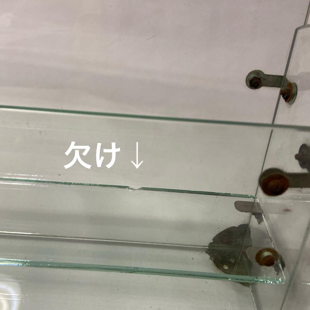 昭和レトロ ガラスの店舗用什器 文房具屋さん 飾り棚 硝子 ディスプレイケース
