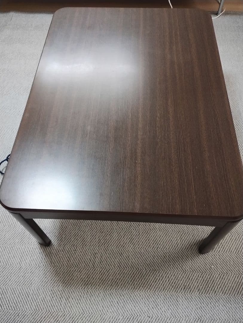 KIRA【値下げ中】木製ダークブラウン長方形こたつ　ニトリ