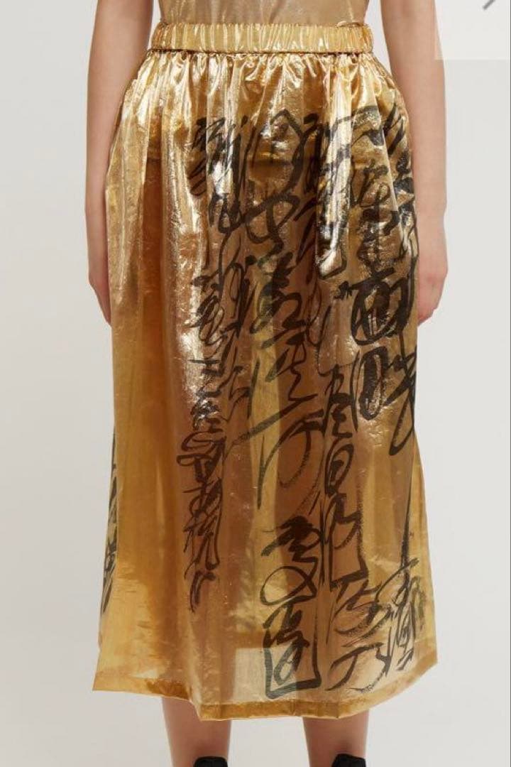 JUNYAWATANABE ジュンヤワタナベ　メタリックスカート