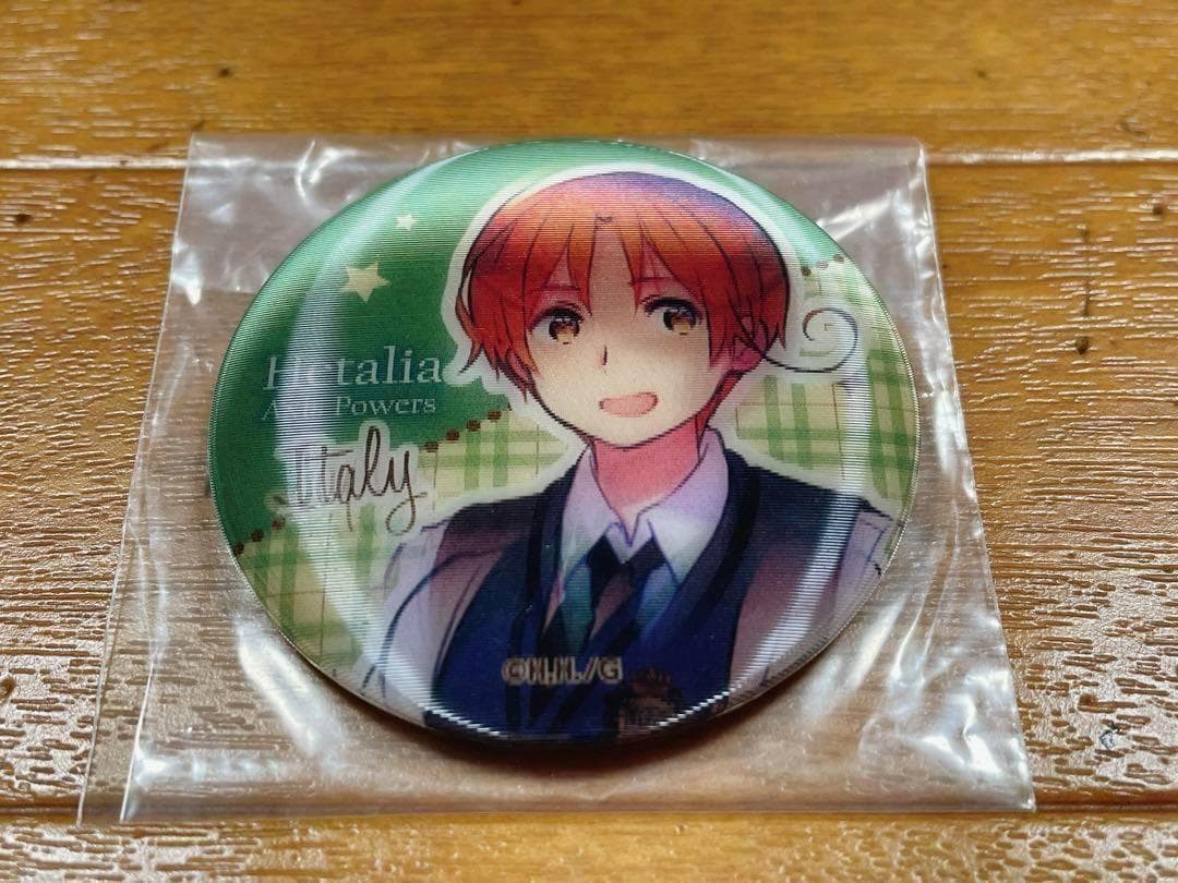 ヘタリア チェンジング缶バッジ イタリア 日本 学園ヘタリア 制服 本田菊
