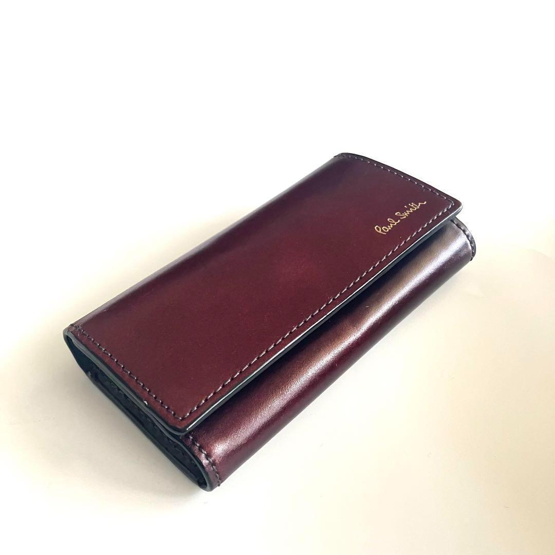 ポールスミス コードバン レザー キーケース 馬革 4連 キーホルダー メンズ