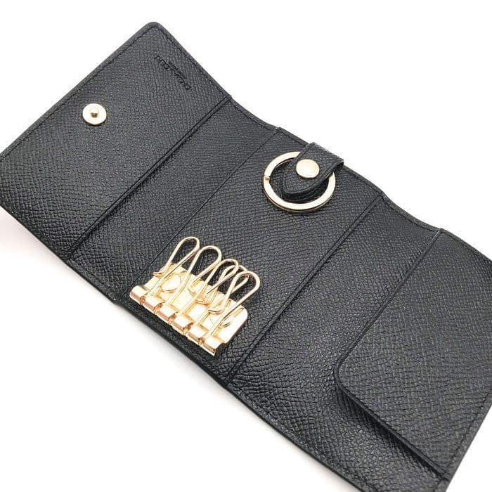 【新品】正規品 COACH ファイブリング キーケース ブラック F76741