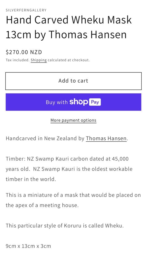 手彫り　マオリ族　お面　ニュージーランドの工芸品