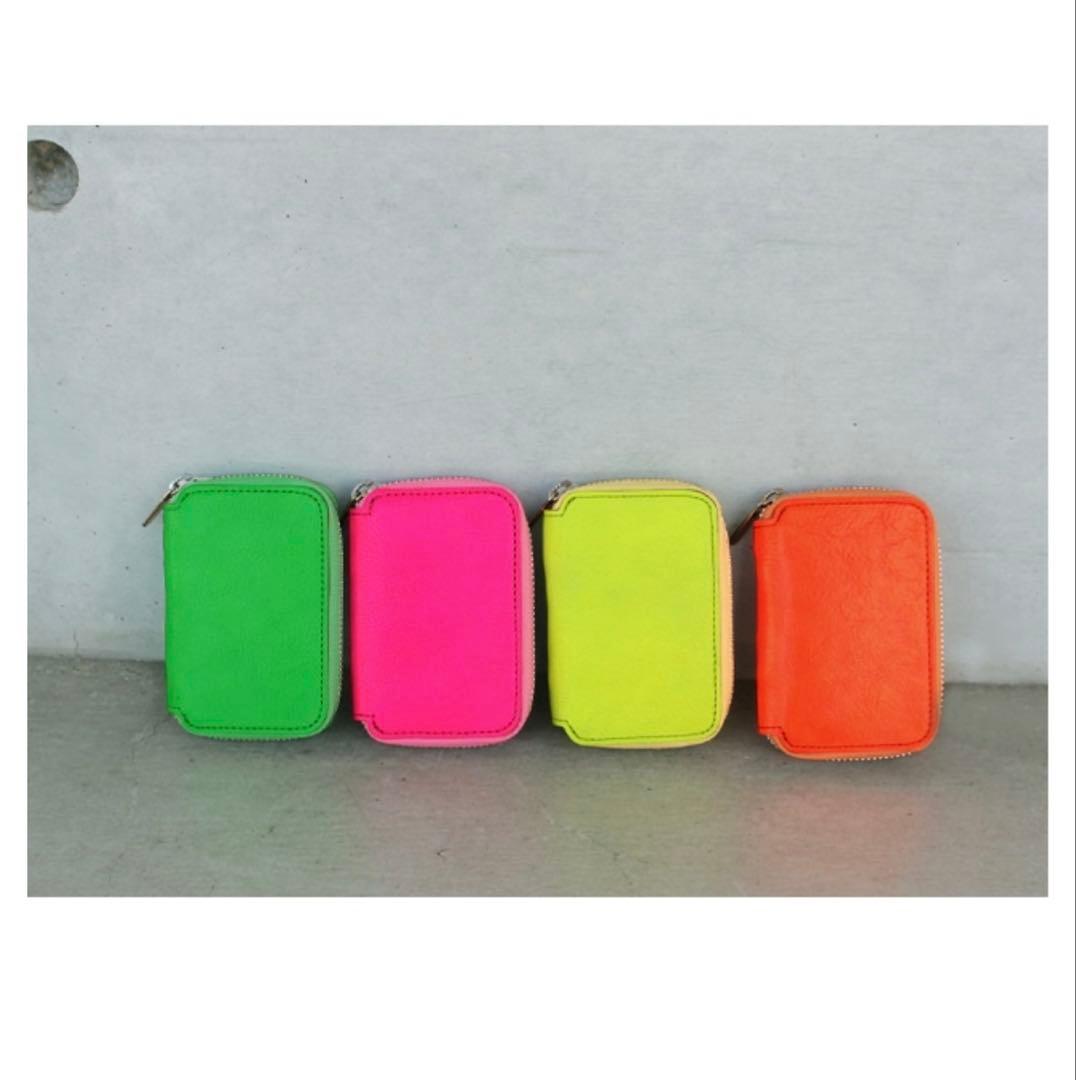 めっこっこ　NADAYA財布　ネオンオレンジ