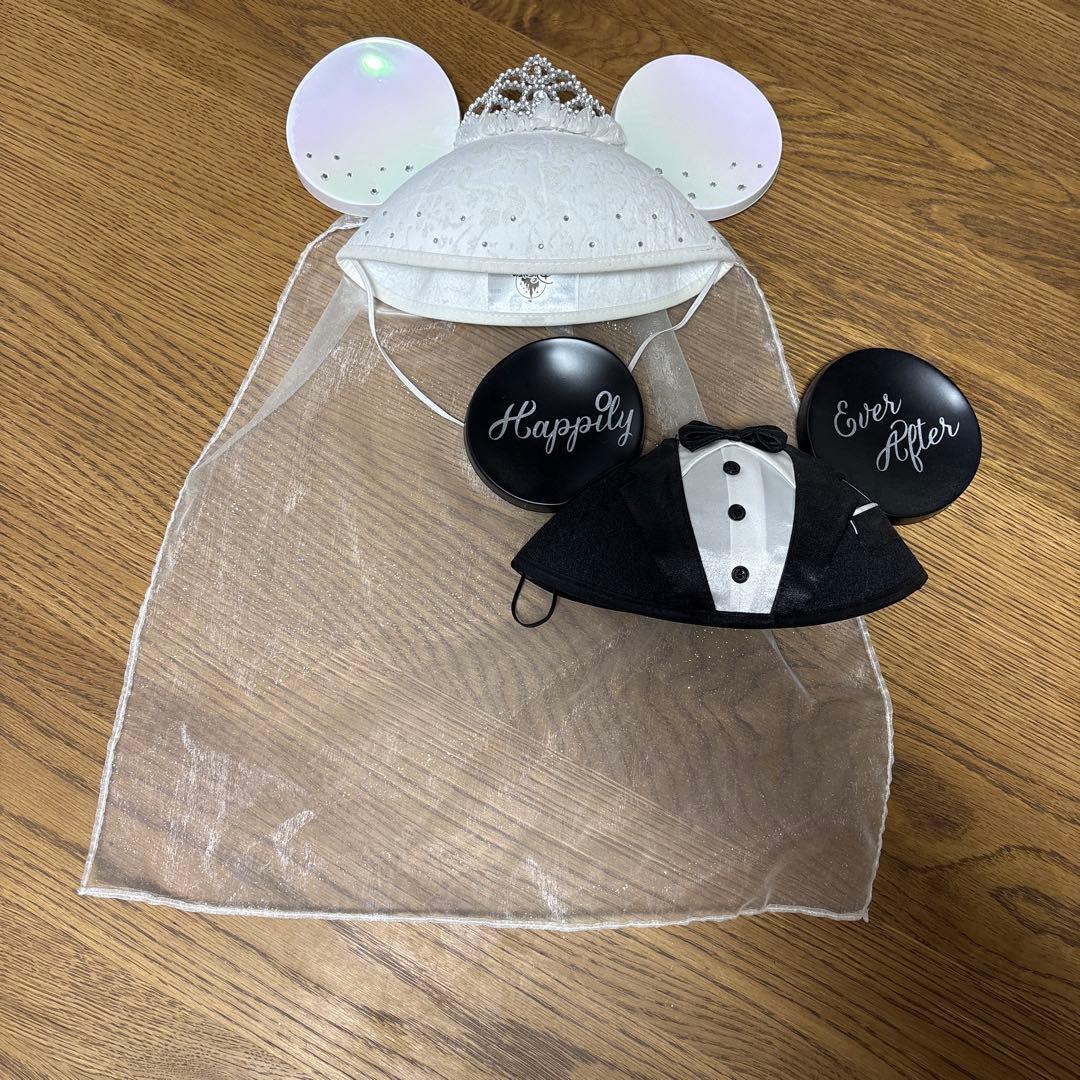 ディズニー　ウェディング　イヤーハット　２つセット