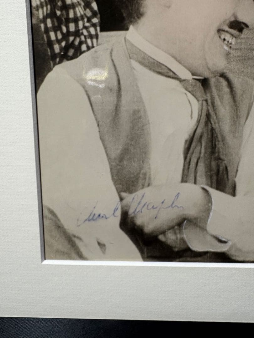 チャールズ・チャップリン　直筆サイン