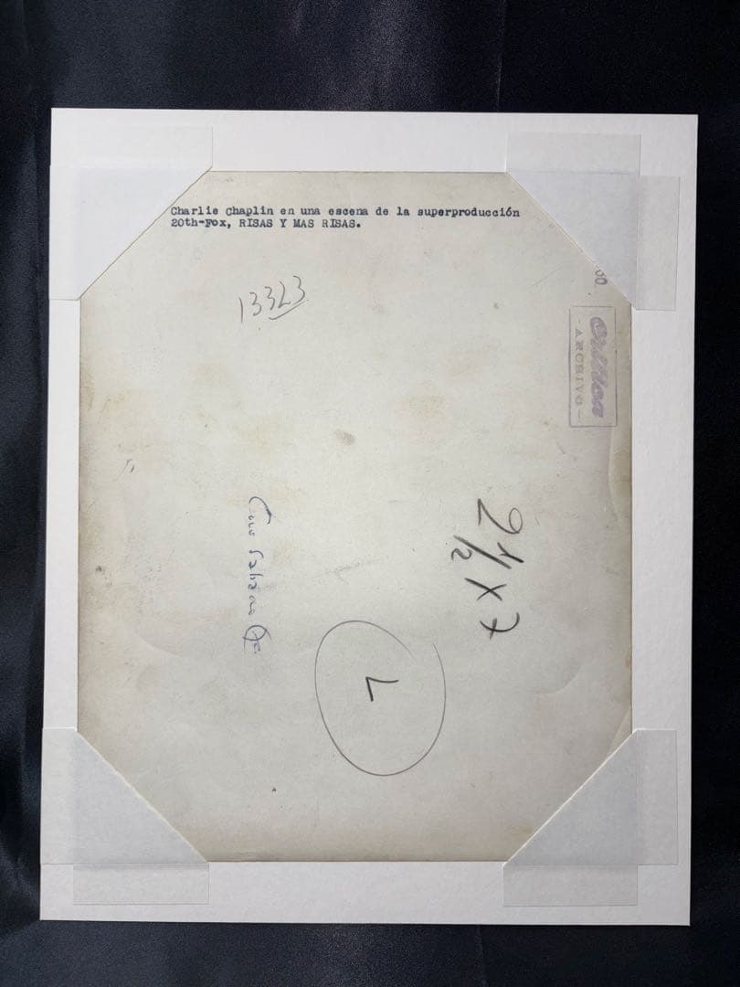 チャールズ・チャップリン　直筆サイン