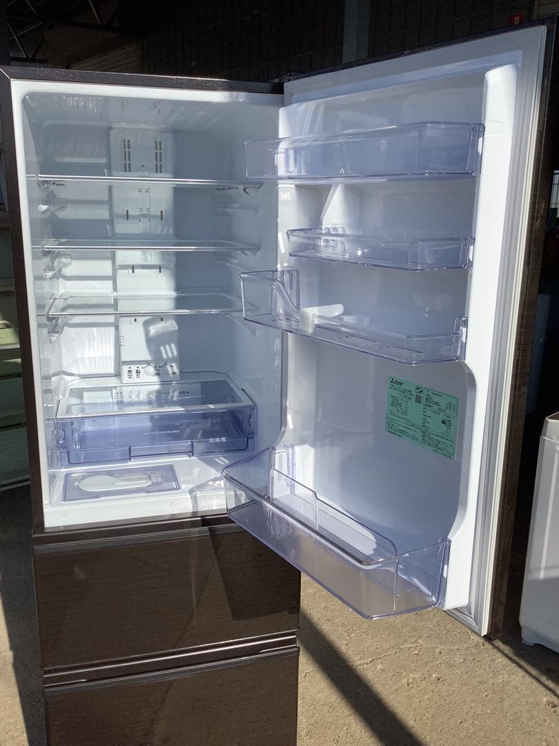 三菱 3ドア冷凍冷蔵庫 MR-CX30BKG-BR 300L 2022年製