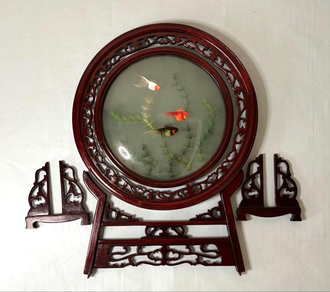 蘇州伝統工芸両面刺繍衝立