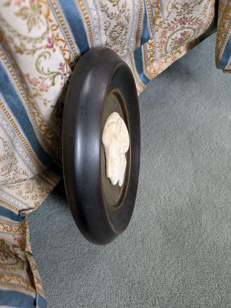 アンティーク　ショパンレリーフ楕円形フレーム