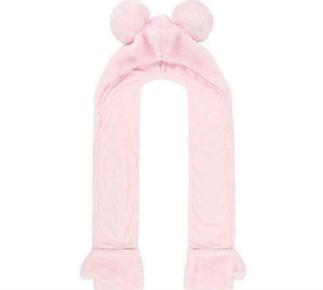 ディズニー マフラーキャップ ピンク