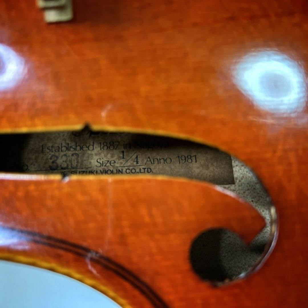 【美品】スズキ No.330 1/4 分数バイオリン 1981年製 SUZUKI