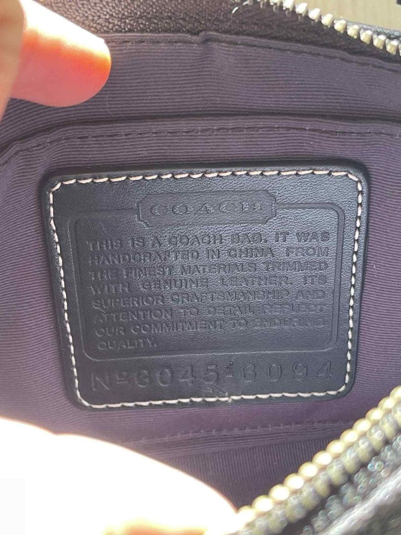 COACH コーチ アクセサリーポーチ ワンショルダーバッグ シグネチャー