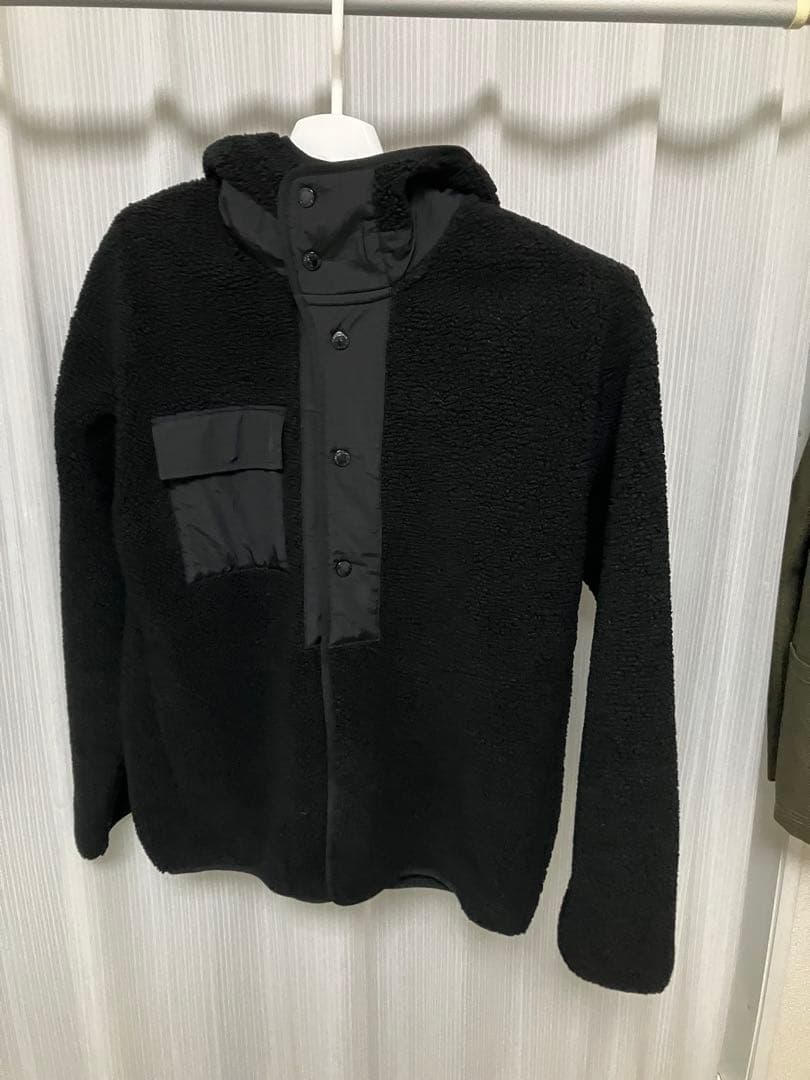 GU×ENGINEERED GARMENTS ボアフリーススナップパーカ